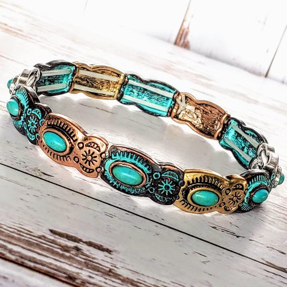 Southwest Multi-tone Bracelet - Picture 4 of 4